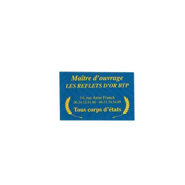 Les Reflets  D'Or Btp