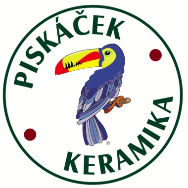 KERAMIKA - UMĚLÉ KVĚTINY - DEKORACE - PISKÁČEK