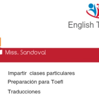 Maestra de inglés particular