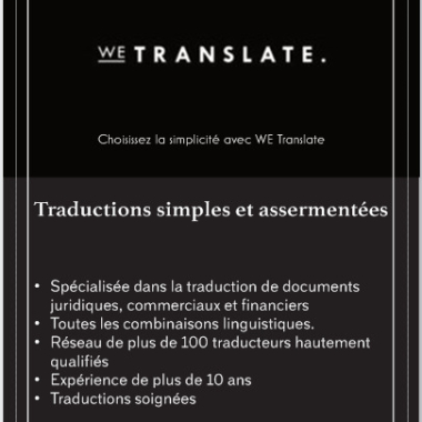 WE TRANSLATE