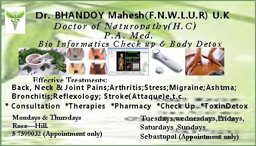 Dr Bhandoy Mahesh ( F.N.W.L.U.R) U.K.