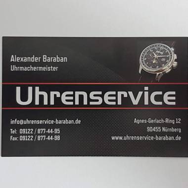 Uhrenservice Alexander Baraban - Uhrmachermeister
