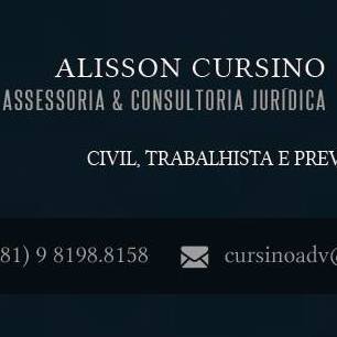 Alisson Cursino Assessoria & Consultoria Jurídica.
