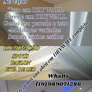 Triwork instalações drywall e iluminação
