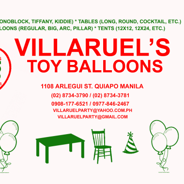 Villaruel’s Toy Balloons (Party Needs Rental)