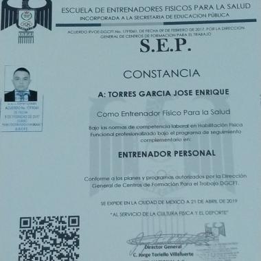 Entrenador personal deportivo