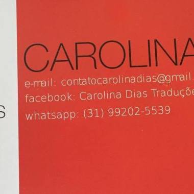 Carolina Dias Traduções e Aulas de Inglês
