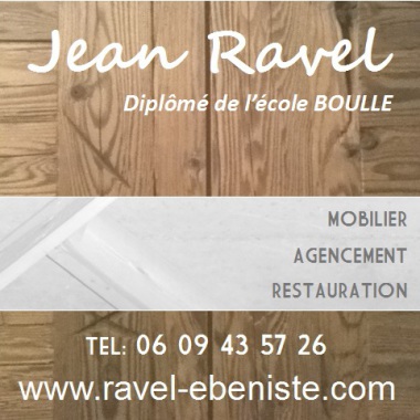 Ebeniste jean Ravel diplômé de l'école Boulle