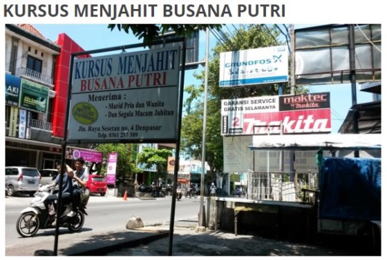 Kursus Menjahit Busana Putri