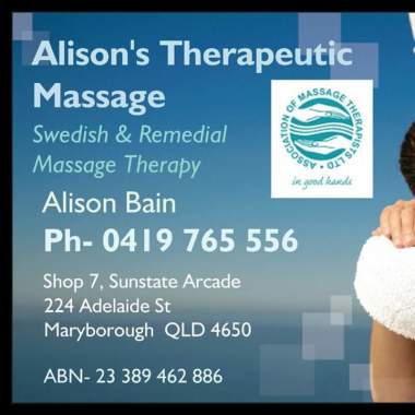 Alison's Therapeutic Massage