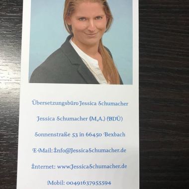 Übersetzungsbüro Jessica Schumacher