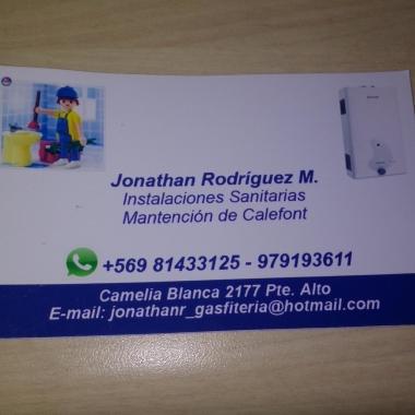 Gasfiteria Jonathan Rodriguez Muñoz