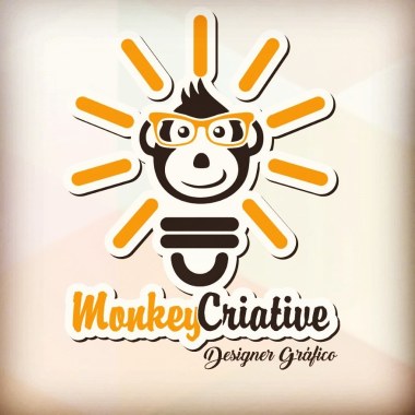 Monkey criative designer gráfico