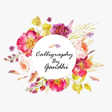 Calligraphy by gandhi