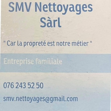 SMV Nettoyages Sàrl