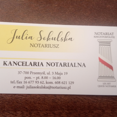Kancelaria Notarialna Julia Sokulska Notariusz