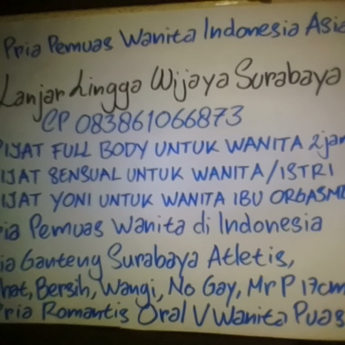 Pijat Sensual Yoni untuk Wanita Surabaya Klimaks