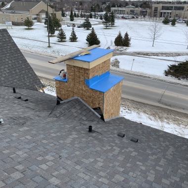 Construction works roofing