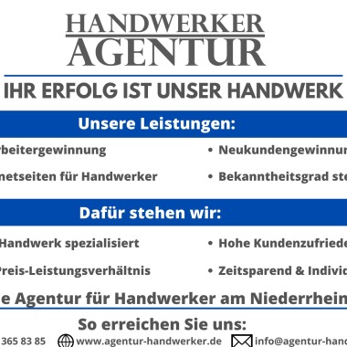 HANDWERKER AGENTUR - Ihr Partner am Niederrhein
